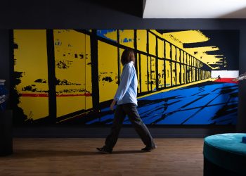 Installation view 1_Confini Sospesi_Collective chinese exhibition_Zhang Hong Mei_City Speed series